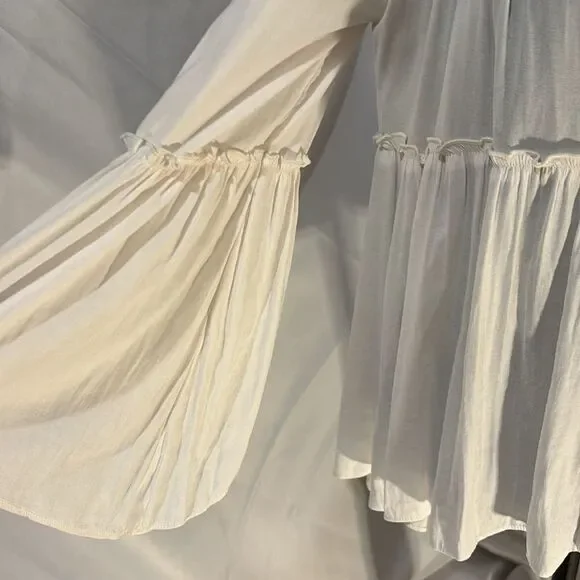 Free People A Few Of Mh Favorite Things Ruffle Top Size S - Picture 8 of 9